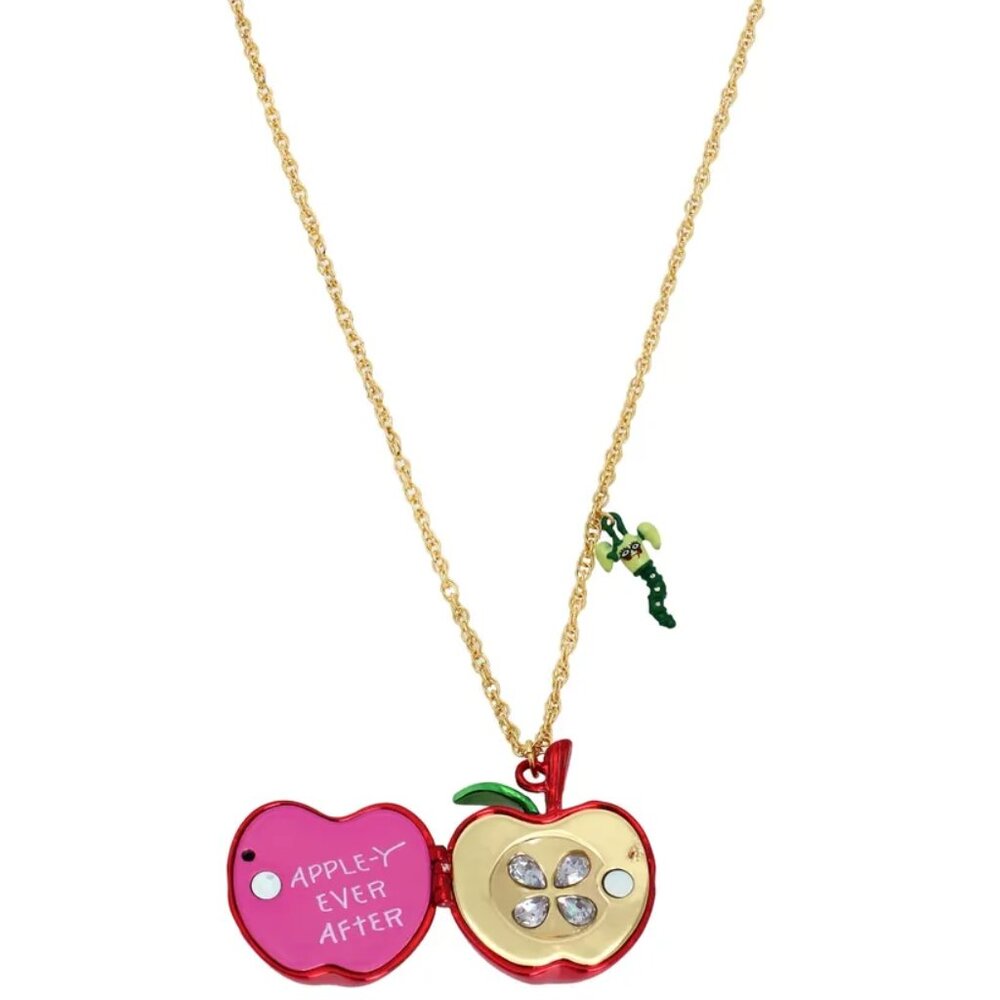 Betsey Johnson Red Apple Pendant Necklace - Picture 3 of 3